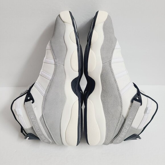 Nike Air Jordan 6 Rings Basketball Shoes FJ4650-077 Size 10 Light Smoke Gray